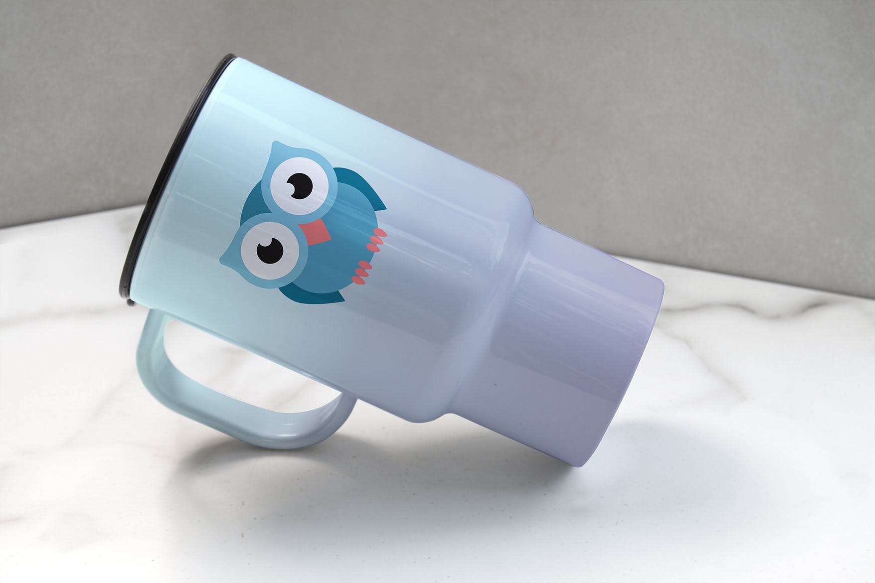 便携式杯子图案设计预览非凡图库精选 Portable Cup Mockup插图