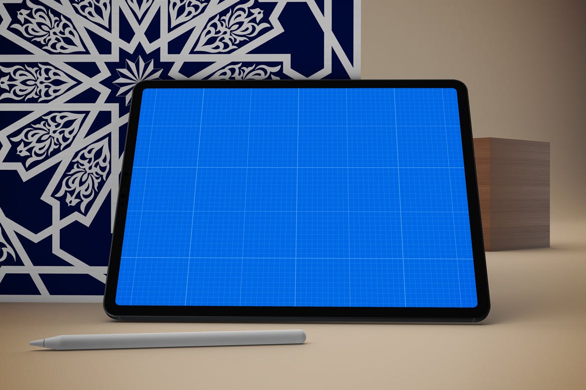 iPad Pro平板电脑UI设计图多角度演示素材中国精选样机模板 Arabic iPad Pro Mockup插图(9)