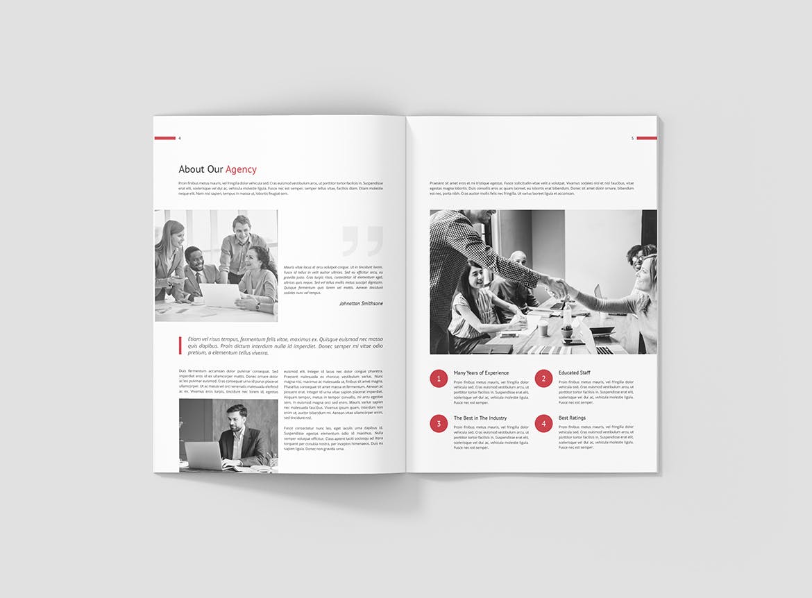 高档企业宣传/年度报告企业画册设计模板 Business Marketing – Company Profile插图(3)