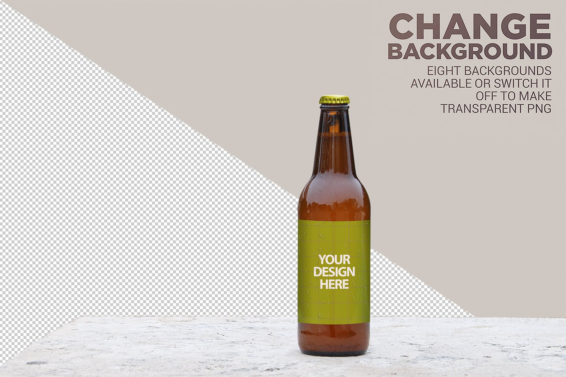50cl啤酒瓶外观设计预览16设计网精选 50cl Garage Beer Mockup插图(5)