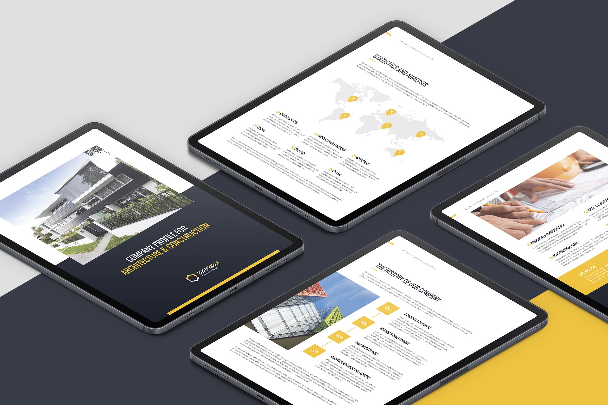 建筑公司电子书画册设计模板 BuilderArch – eBook Company Profile插图