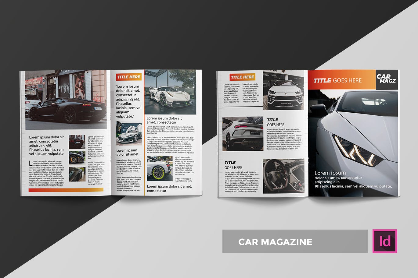 汽车主题素材库精选杂志设计InDesign模板 Car | Magazine Template插图(1)