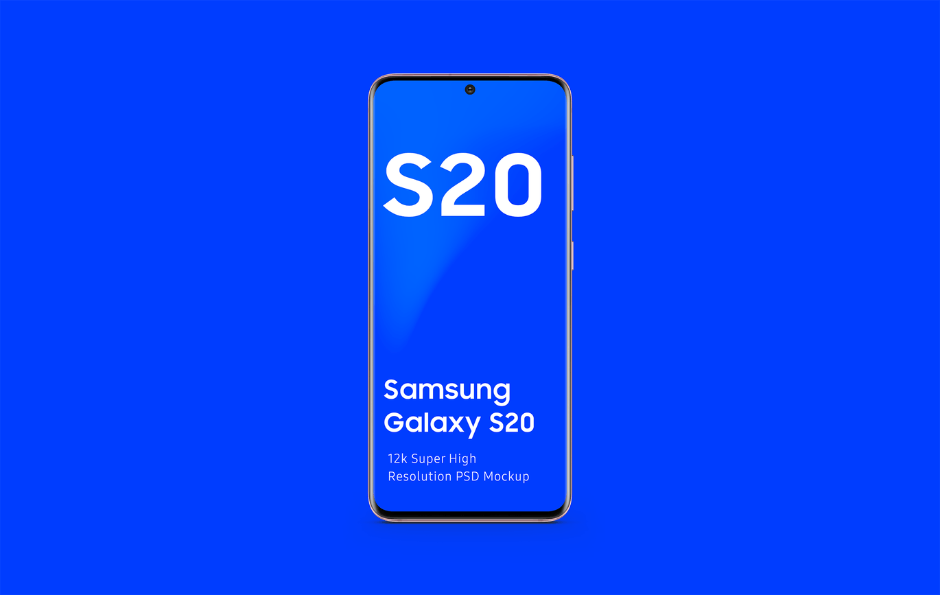 三星Galaxy S20智能手机屏幕演示素材库精选样机v1 Samsung Galaxy S20 Mockup 1.0插图(2)