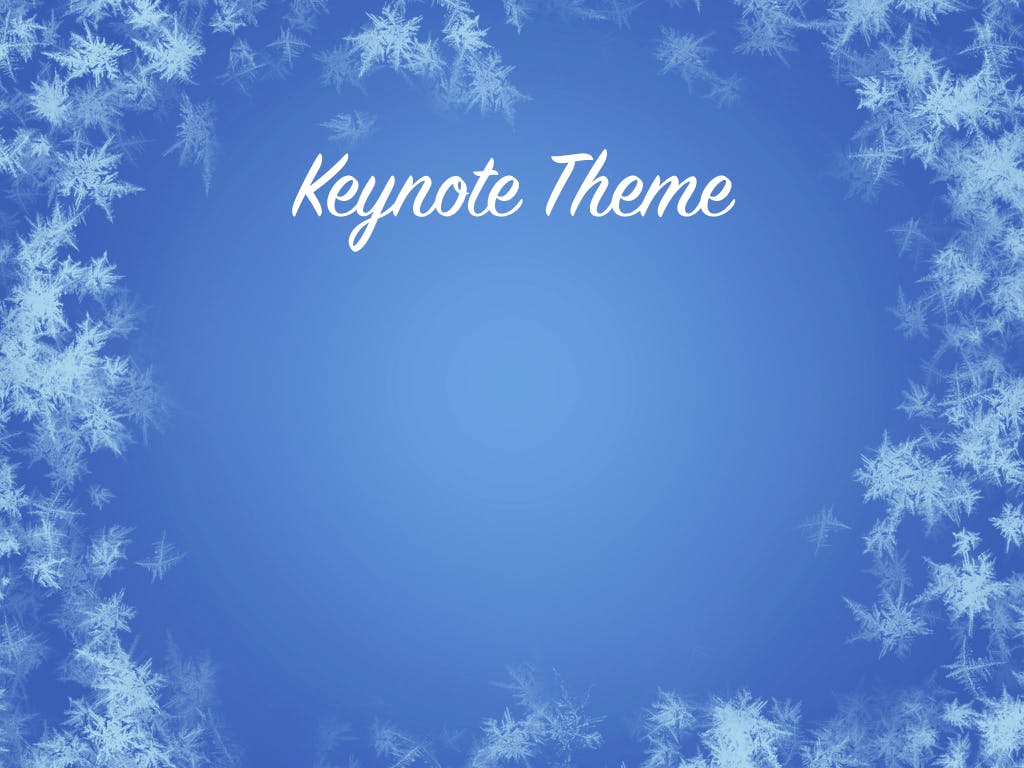 冬天雪花背景亿图网易图库精选Keynote模板下载 Hello Winter Keynote Template插图(4)