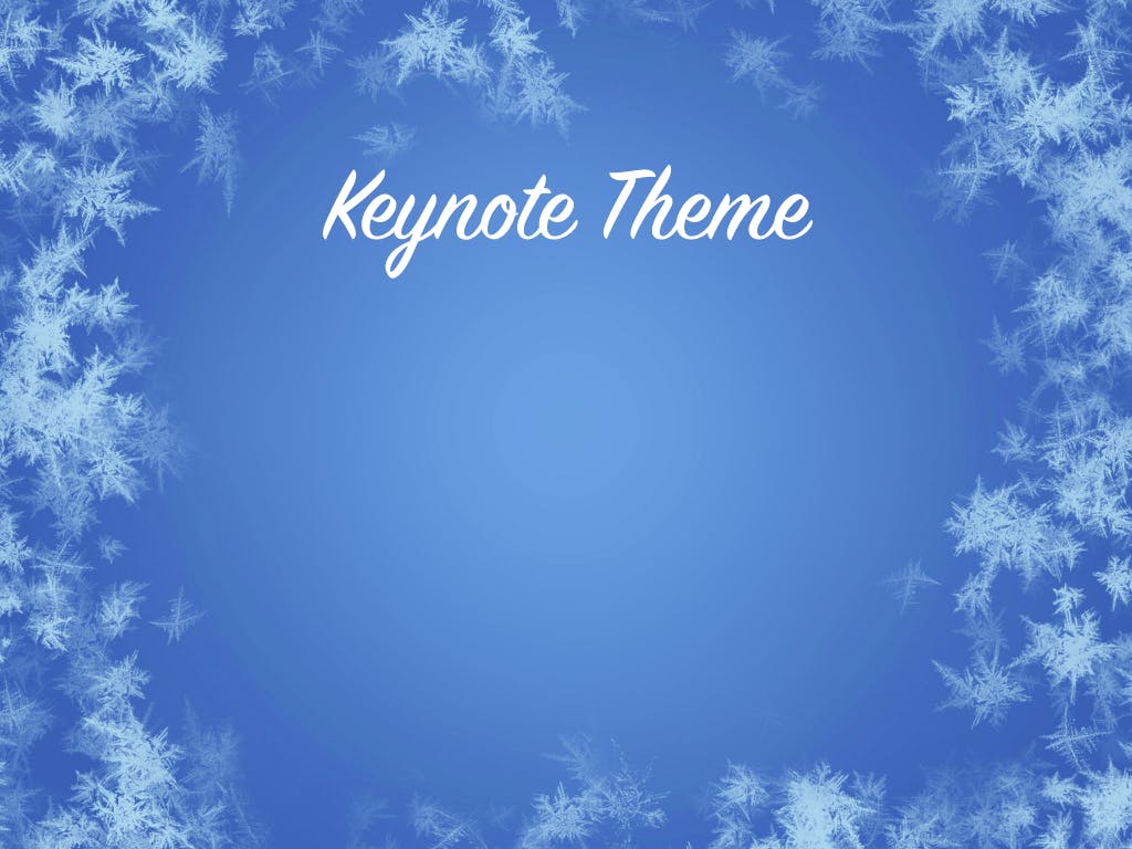 冬天雪花背景16素材精选Keynote模板下载 Hello Winter Keynote Template插图(4)