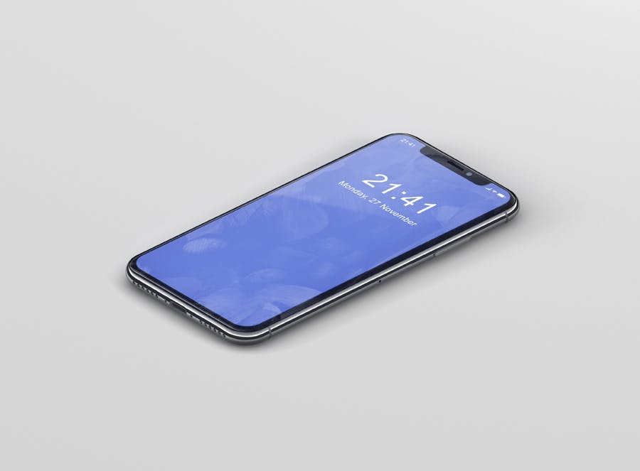 逼真材质iPhone X高端手机屏幕预览16设计网精选样机PSD模板 iPhone X Mockup插图(11)