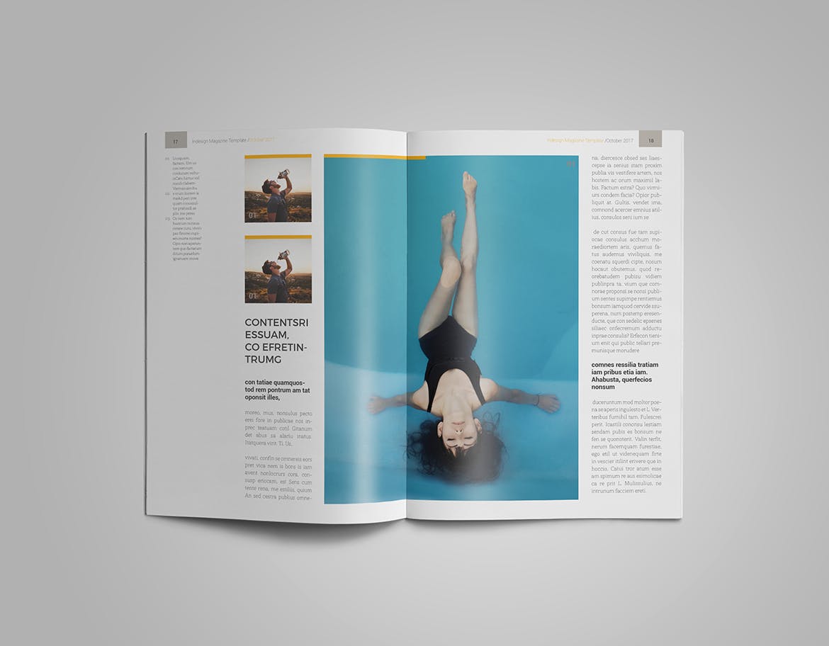 女性时尚主题16图库精选杂志版式设计InDesign模板 InDesign Magazine Template插图(8)
