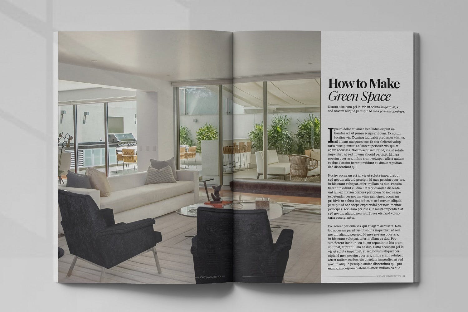 室内设计主题非凡图库精选杂志排版设计模板 Inscape Interior Magazine插图(5)