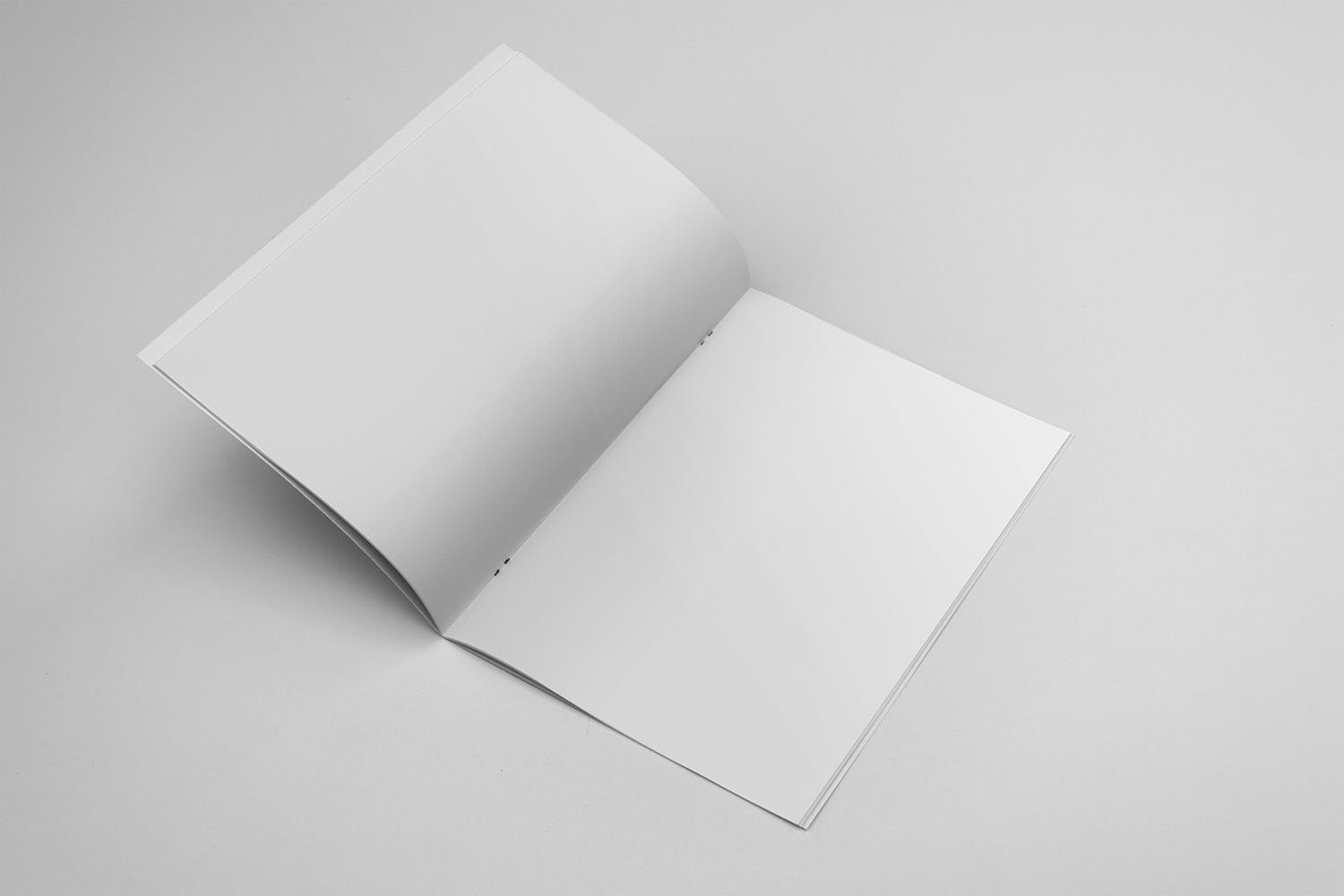 A4尺寸企业/品牌宣传册折叠页效果图样机16图库精选 A4 Brochure Mockup Folded Page插图(1)