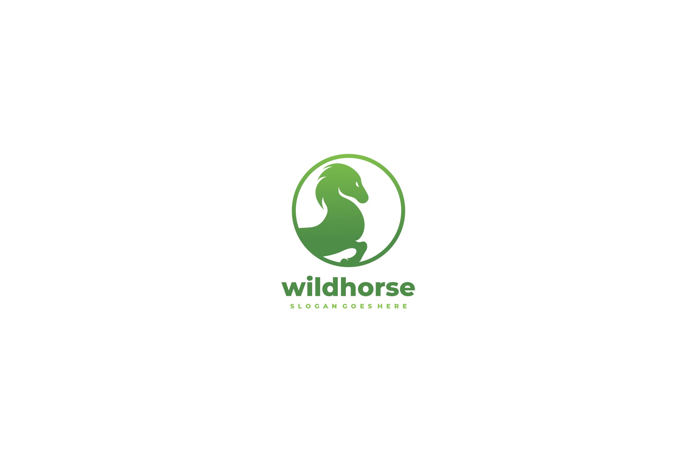 野马图形Logo设计16设计网精选模板 Wild Horse Logo插图