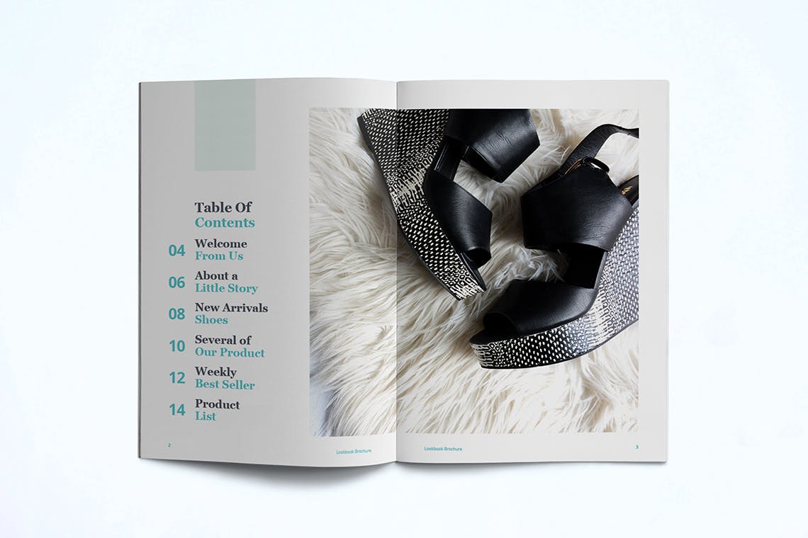 时尚服饰品牌产品目录16图库精选Lookbook设计模板 Lookbook Template插图(3)