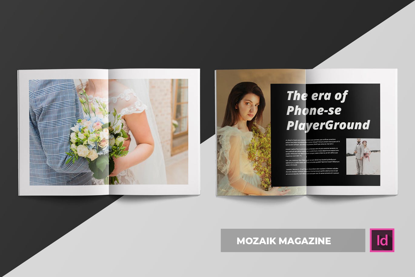 时尚生活主题非凡图库精选杂志排版设计INDD模板 Mozaik | Magazine Template插图(1)