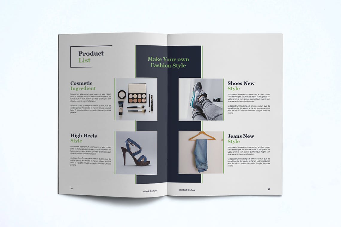 时装订货画册/新品上市产品素材库精选目录设计模板v1 Fashion Lookbook Template插图(11)