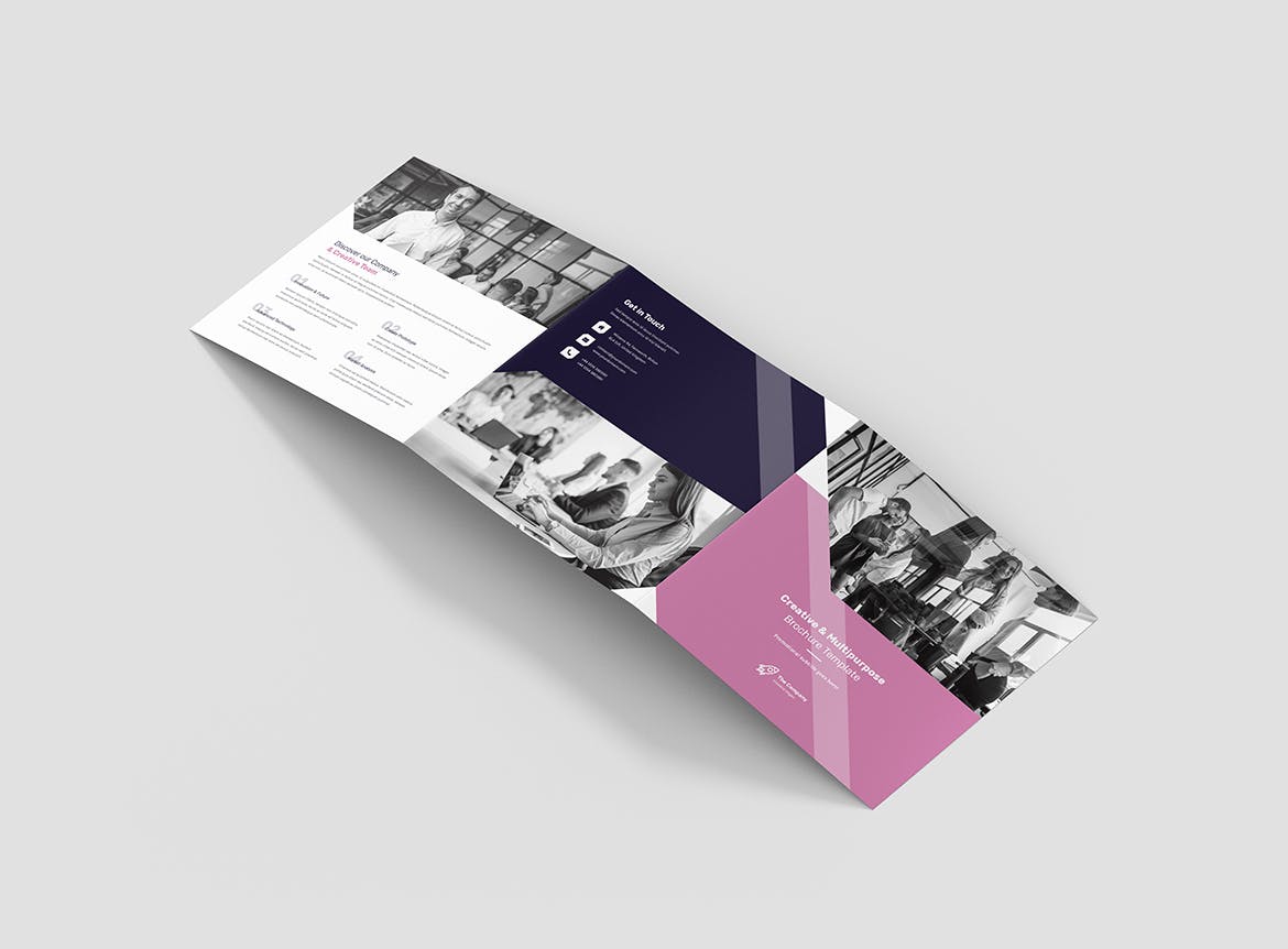 创意多用途三折宣传单设计模板 Brochure – Creative Multipurpose Tri-Fold Square插图(5)