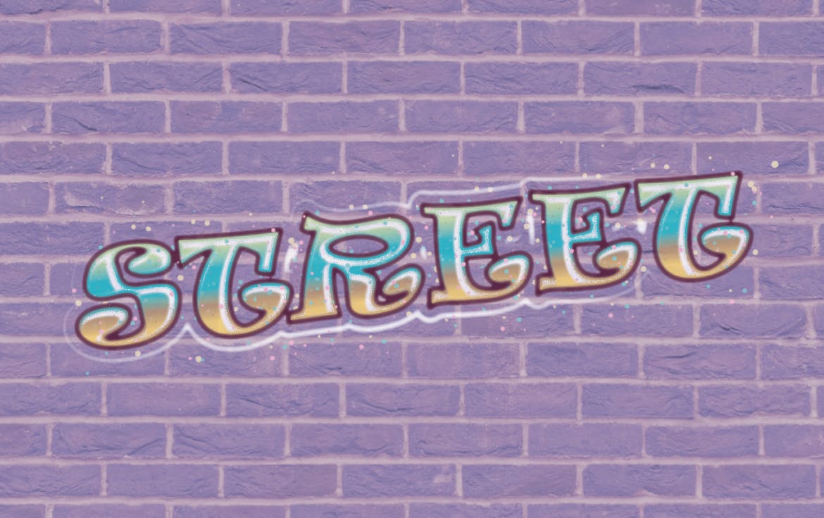 AI矢量设计街头涂鸦文字效果样式 Instant Graffiti Type Effects插图(9)