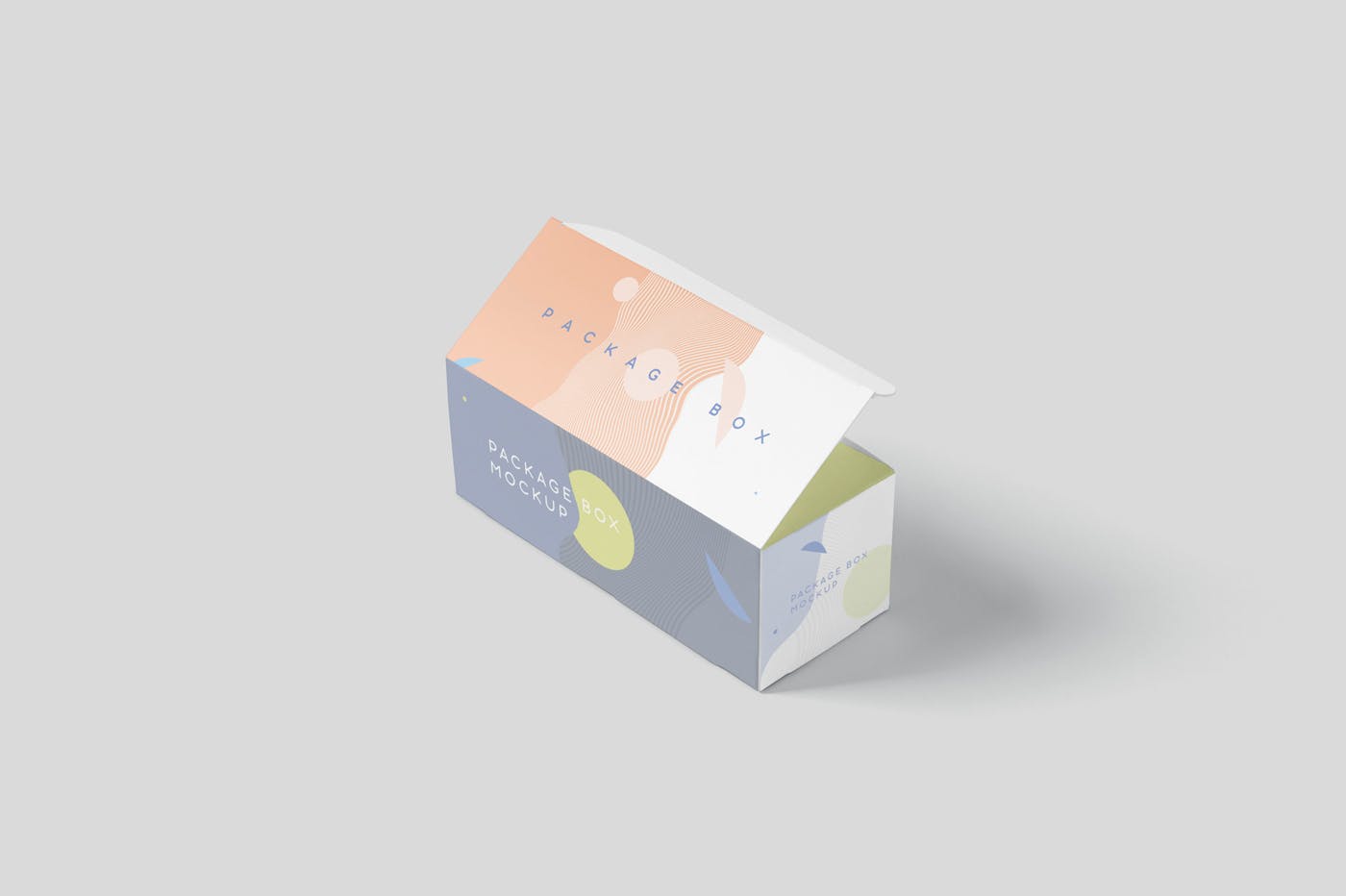 宽矩形包装盒外观设计效果图素材库精选 Package Box Mock-Up Set – Wide Rectangle插图(5)