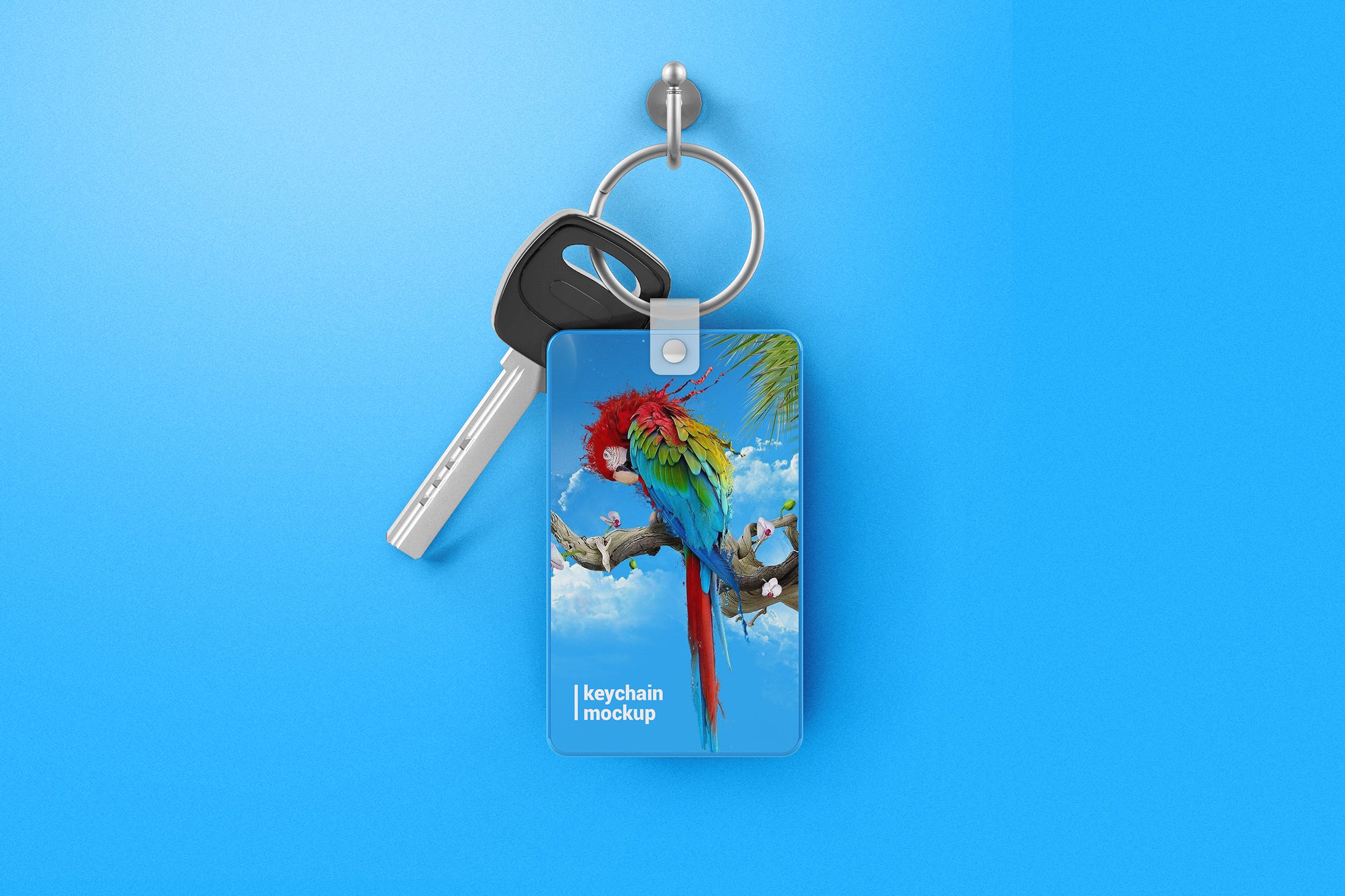 钥匙扣吊牌设计素材中国精选模板 Keychain Mockup插图