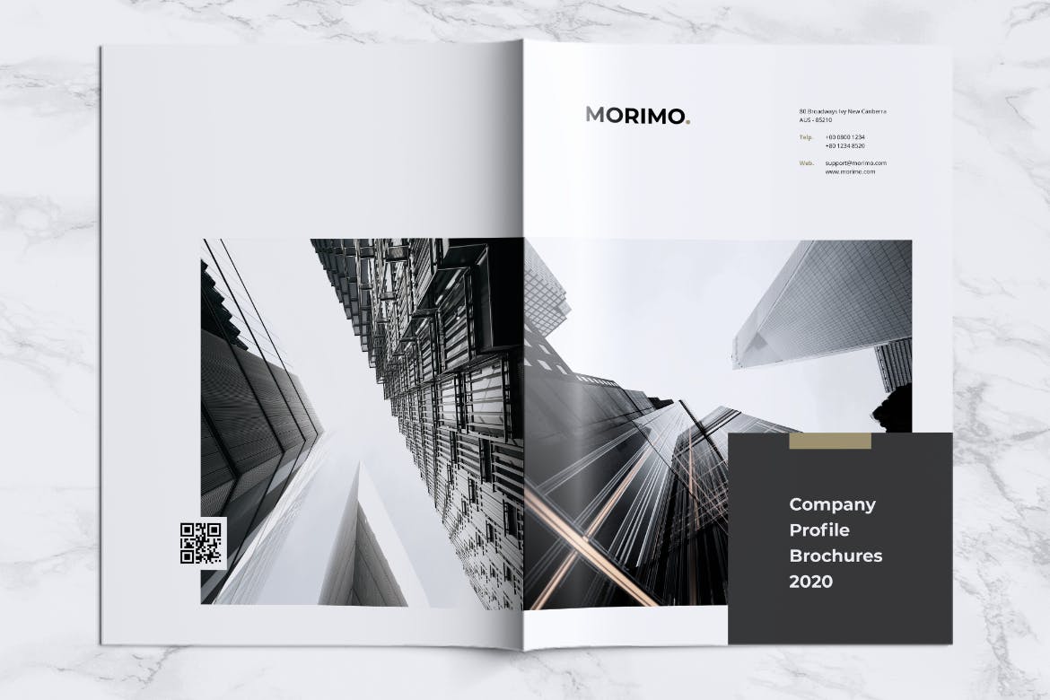 创意品牌设计公司企业宣传画册设计模板 MORIMO Creative Agency Company Profile Brochures插图(7)