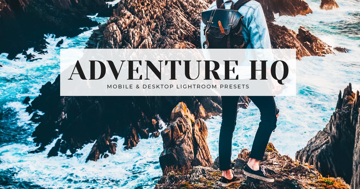 冒险旅行照片调色Lightroom预设 Adventure HQ Mobile & Desktop Lightroom Presets插图