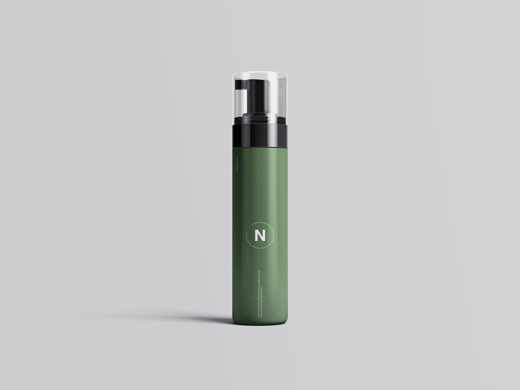 按压式化妆品护肤品瓶外观设计16设计网精选模板 Cosmetic Bottles Packaging Mockup插图(2)