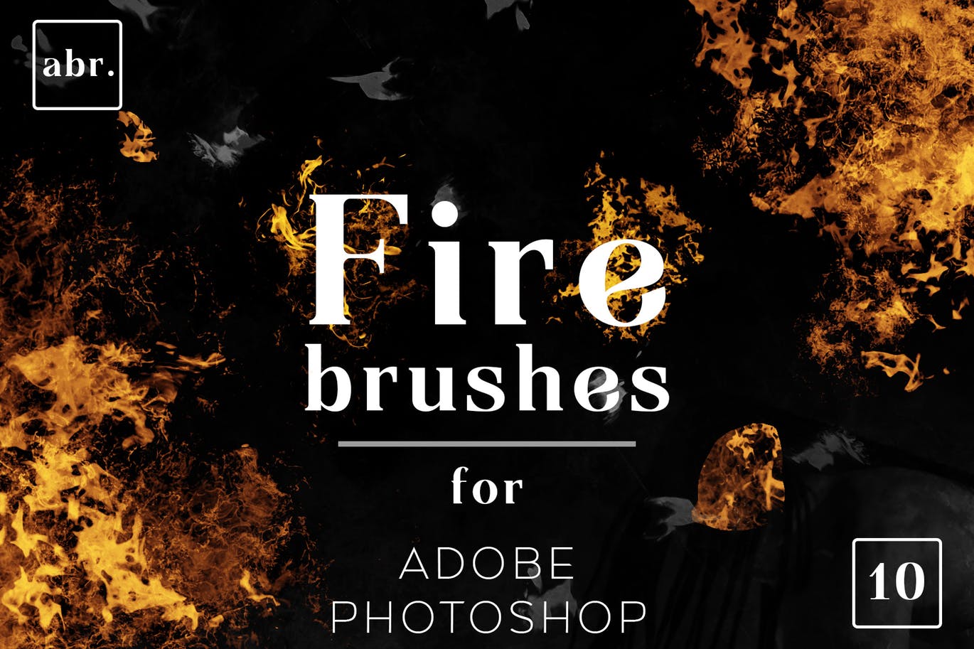 10种不同样式的魔幻火焰效果PS笔刷16图库精选 Fire Photoshop Brushes插图