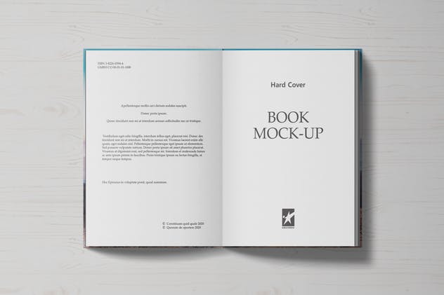 高端精装图书版式设计样机普贤居精选模板v1 Hardcover Book Mock-Ups Vol.1插图(15)