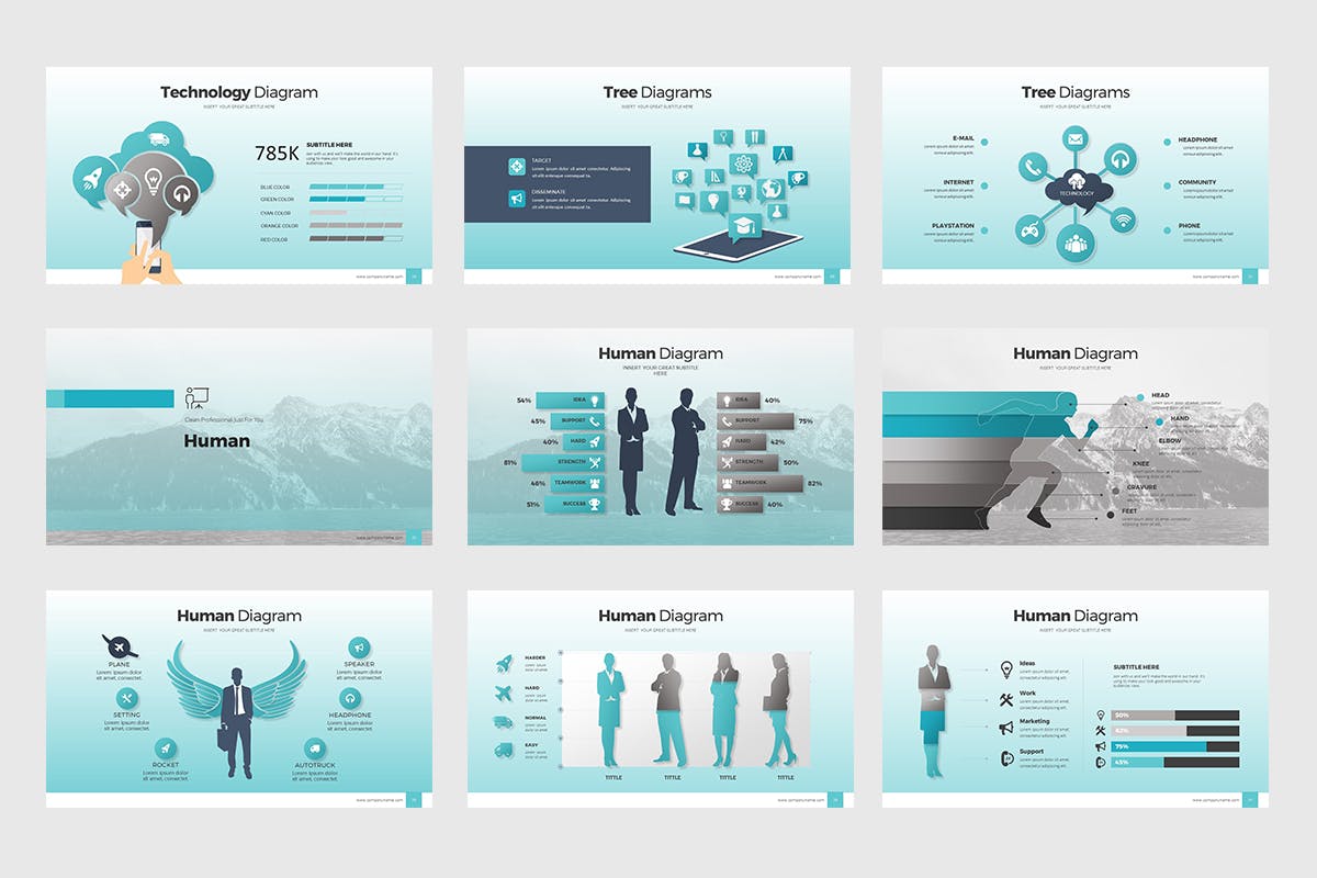 商业计划书信息图表素材库精选PPT模板 Business Plan Infographic Presentation (PPTX)插图(3)