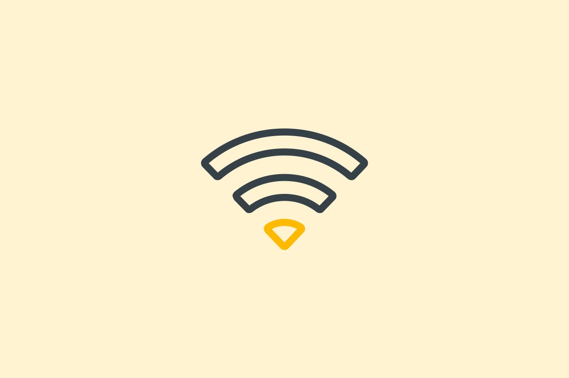 15枚无线网络&WIFI主题矢量亿图网易图库精选图标 15 Wireless & Wi-Fi Icons插图(1)
