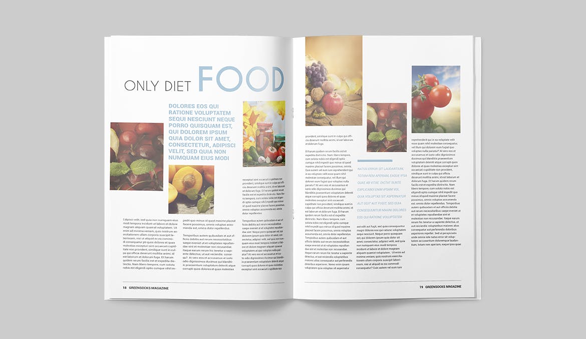 农业/自然/科学主题素材库精选杂志排版设计模板 Magazine Template插图(9)