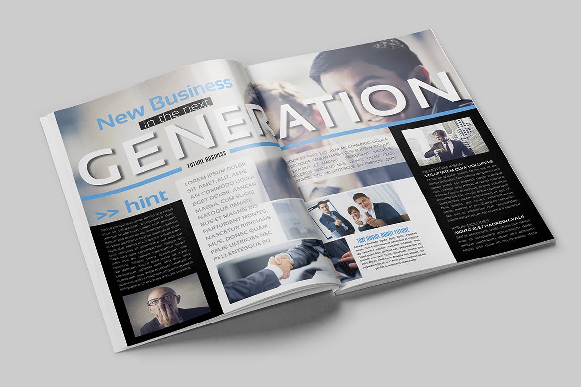 商务/金融/人物16设计网精选杂志排版设计模板 Magazine Template插图(3)