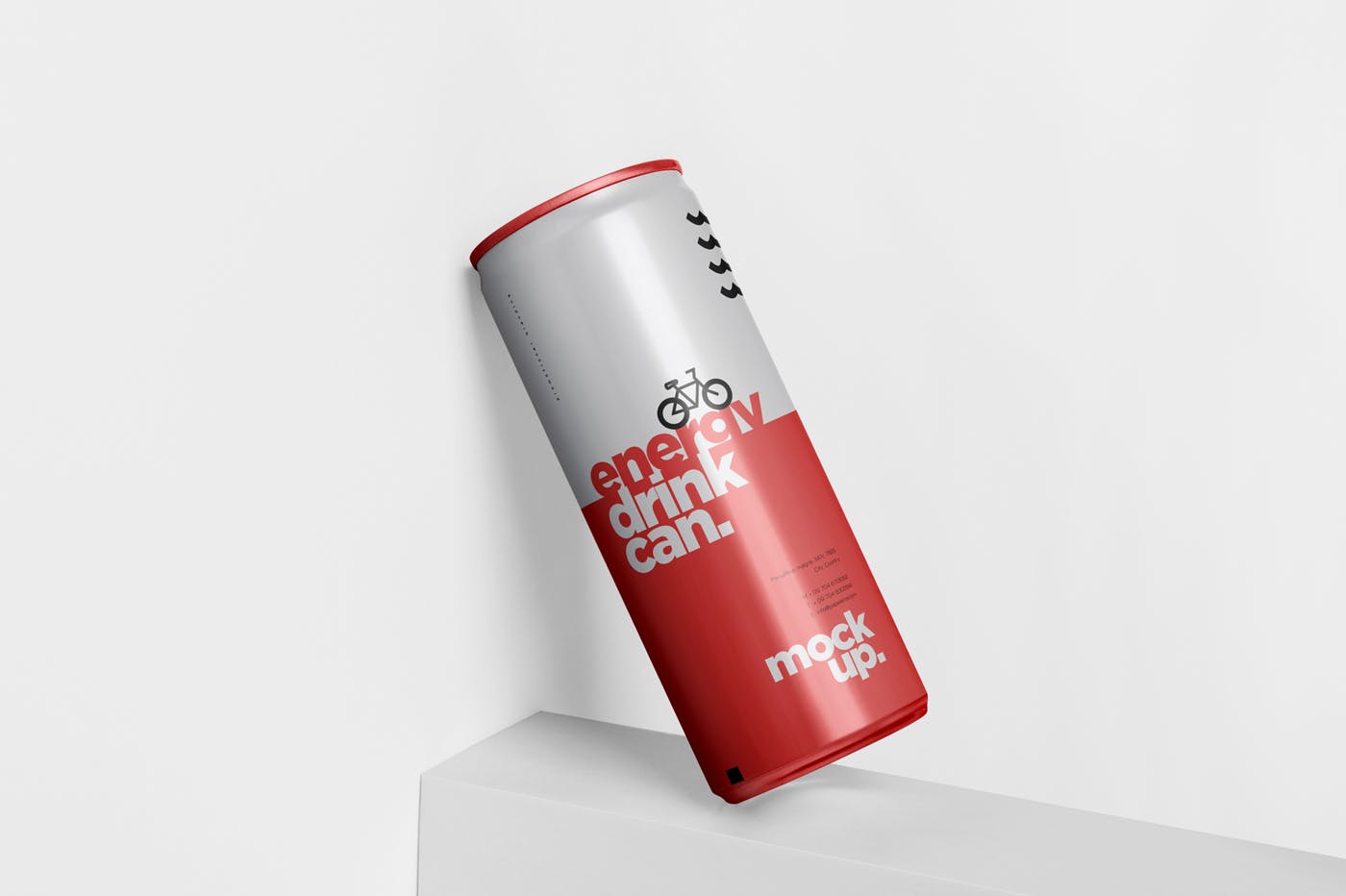 能量饮料易拉罐罐头外观设计普贤居精选模板 Energy Drink Can Mock-Up – 250 ml插图(3)