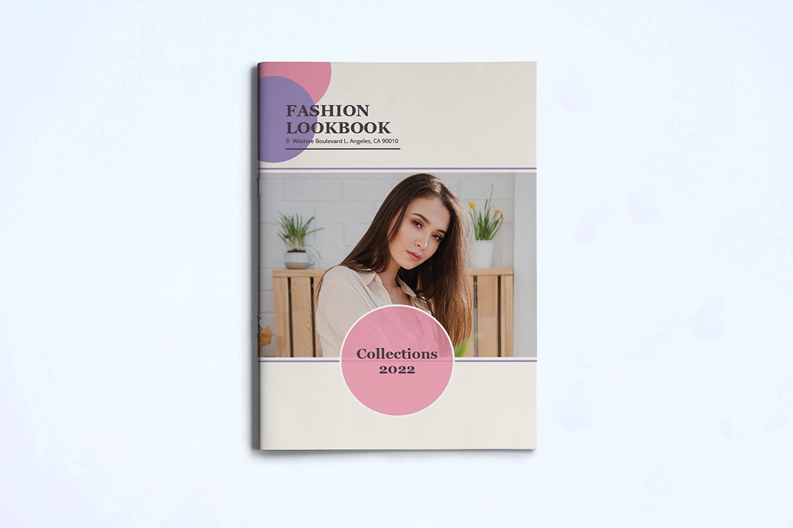 时装订货画册/新品上市产品普贤居精选目录设计模板v3 Fashion Lookbook Template插图(2)