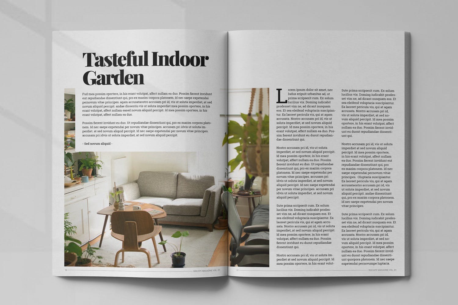 室内设计主题16设计网精选杂志排版设计模板 Inscape Interior Magazine插图(8)