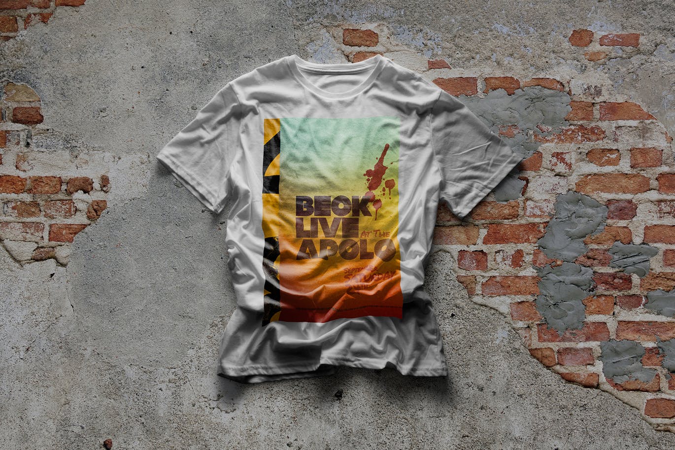 都市风格T恤印花图案设计预览样机16设计网精选 Urban T-Shirt Mock-Up插图(2)