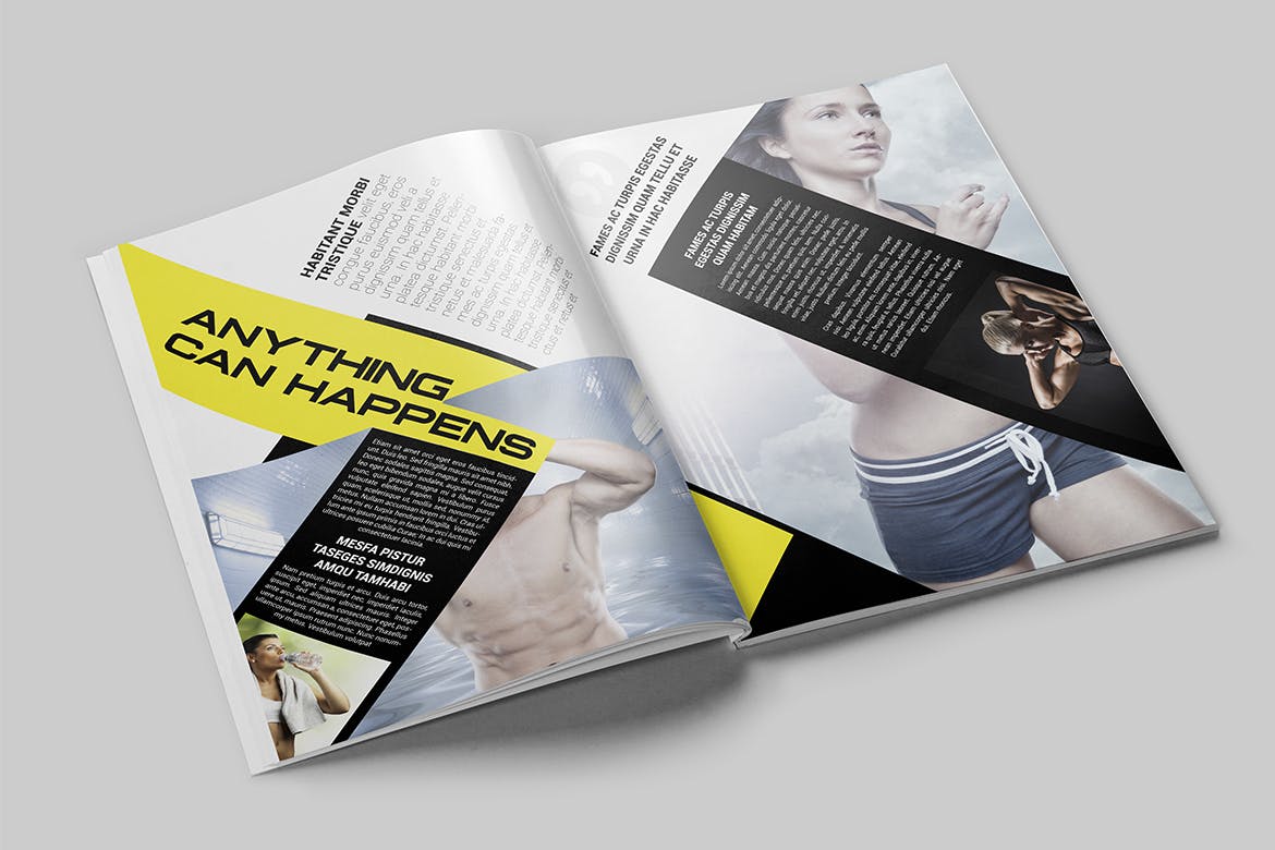 体育运动主题非凡图库精选杂志版式设计InDesign模板 Magazine Template插图(3)