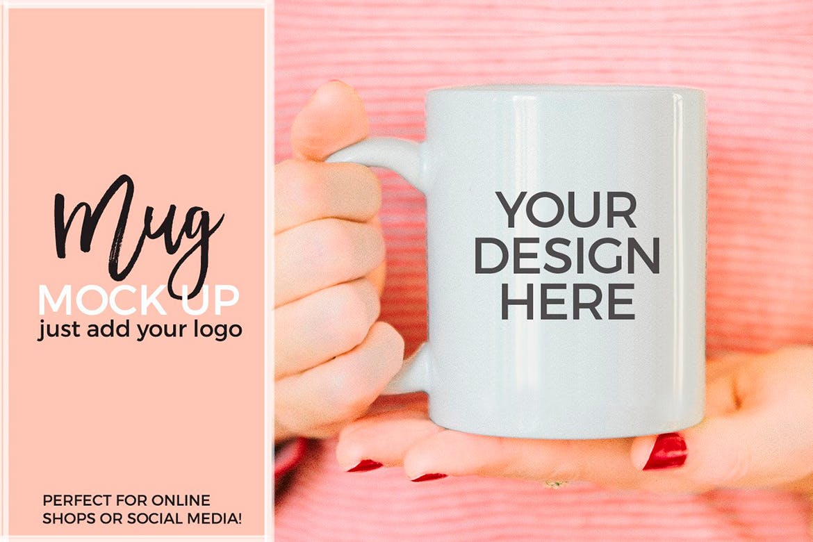 咖啡杯造型照片16设计网精选模板 COFFEE MUG MOCK UP STYLED PHOTO插图