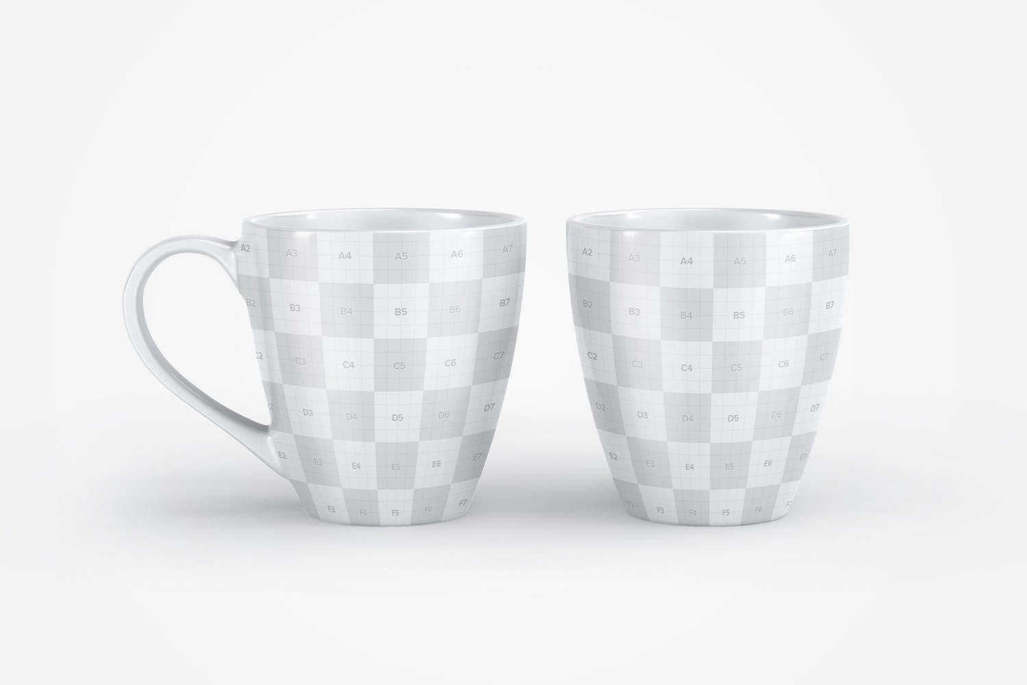 宽口马克杯陶瓷杯图案设计展示素材库精选v10 Mug Mockup 10插图(1)