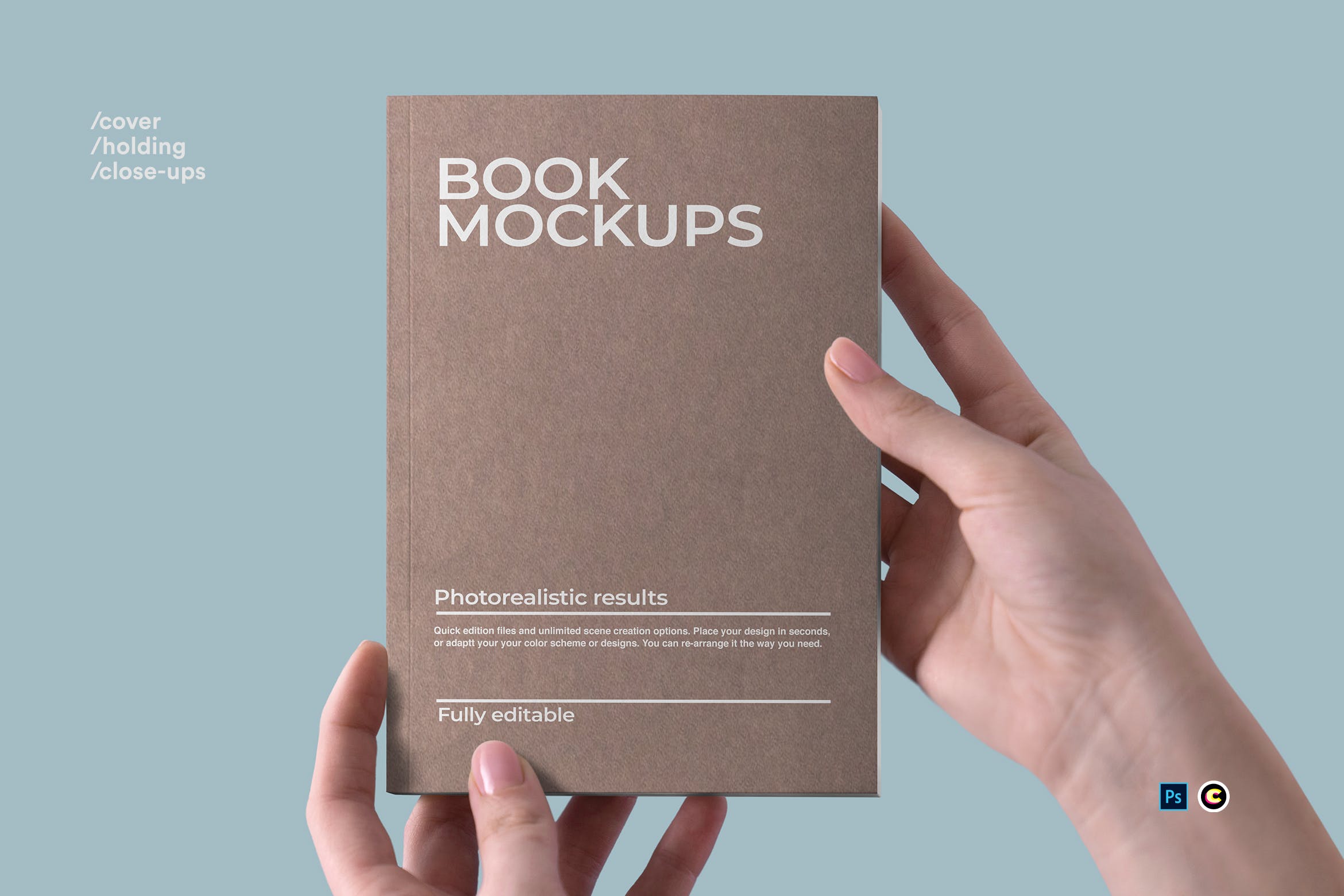 牛皮纸图书封面设计图案样机素材中国精选 Book Mockups插图
