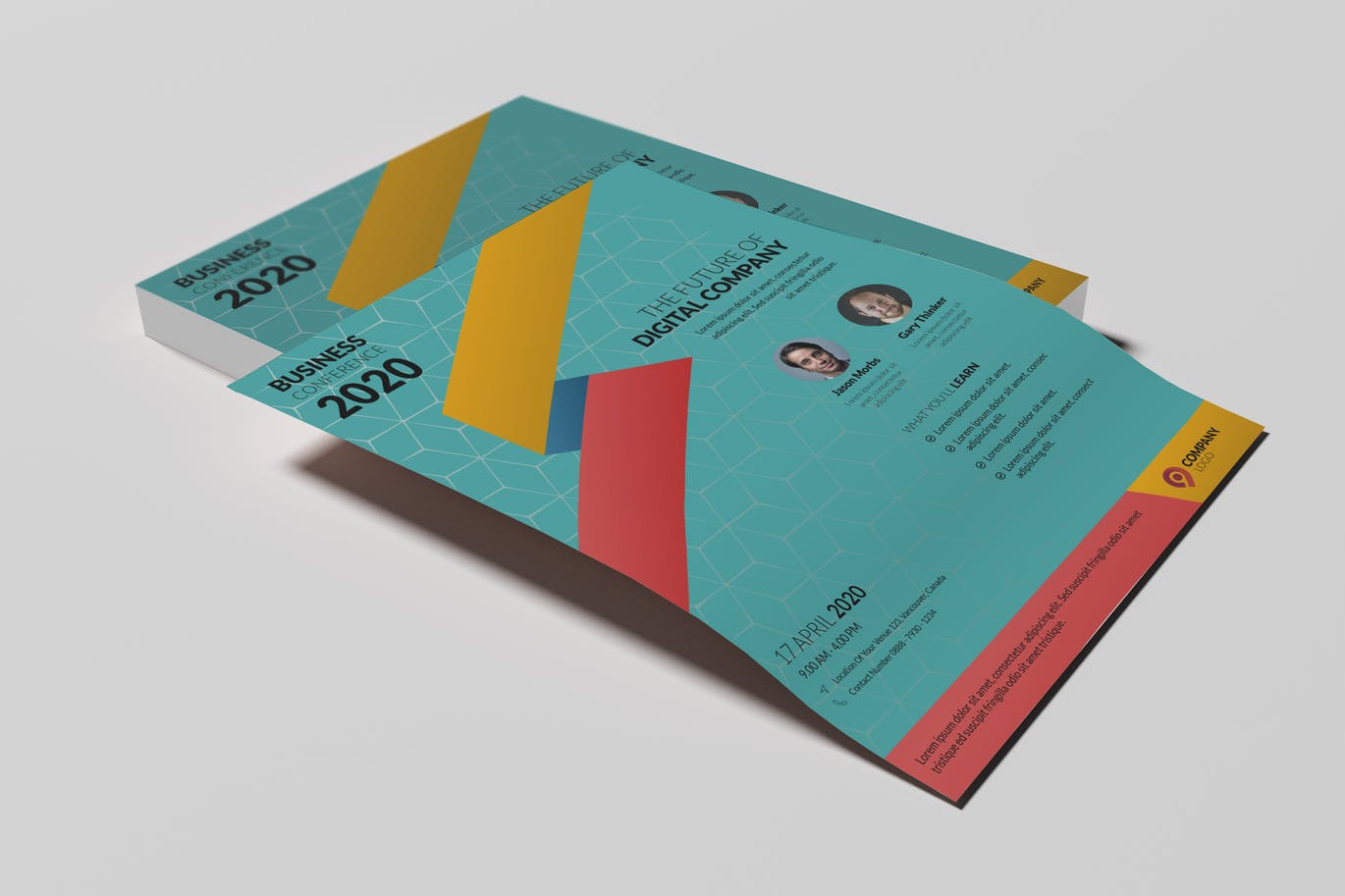 创业公司业务活动传单海报PSD素材16设计网精选 Blulo – Startup Company Business Event Flyer插图
