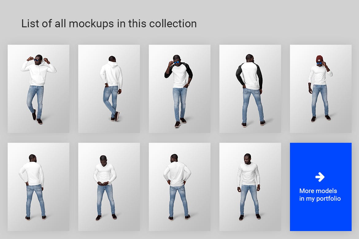 服装电商必备的终极男士服饰产品展示样机16图库精选模板v12 Ultimate Apparel Mockup Vol. 12插图(4)