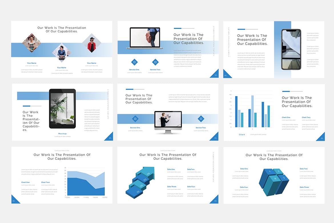 互联网+创业公司路演素材库精选谷歌演示模板 Power – Technology Google Slides Template插图(3)