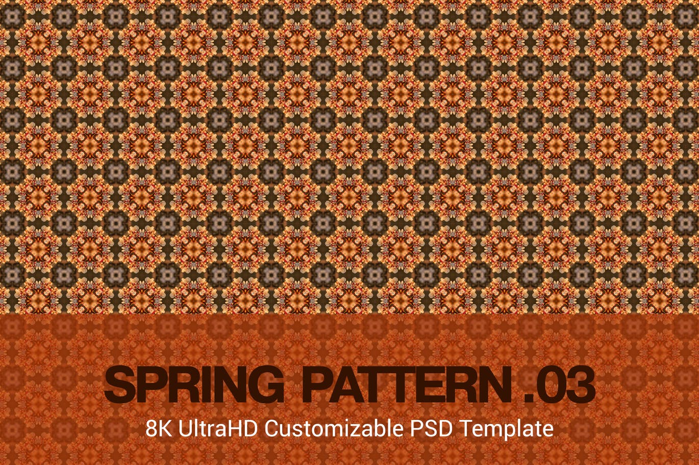 8K超高清无缝春天花卉主题图案背景图素材v04 8K UltraHD Seamless Spring Pattern Background插图