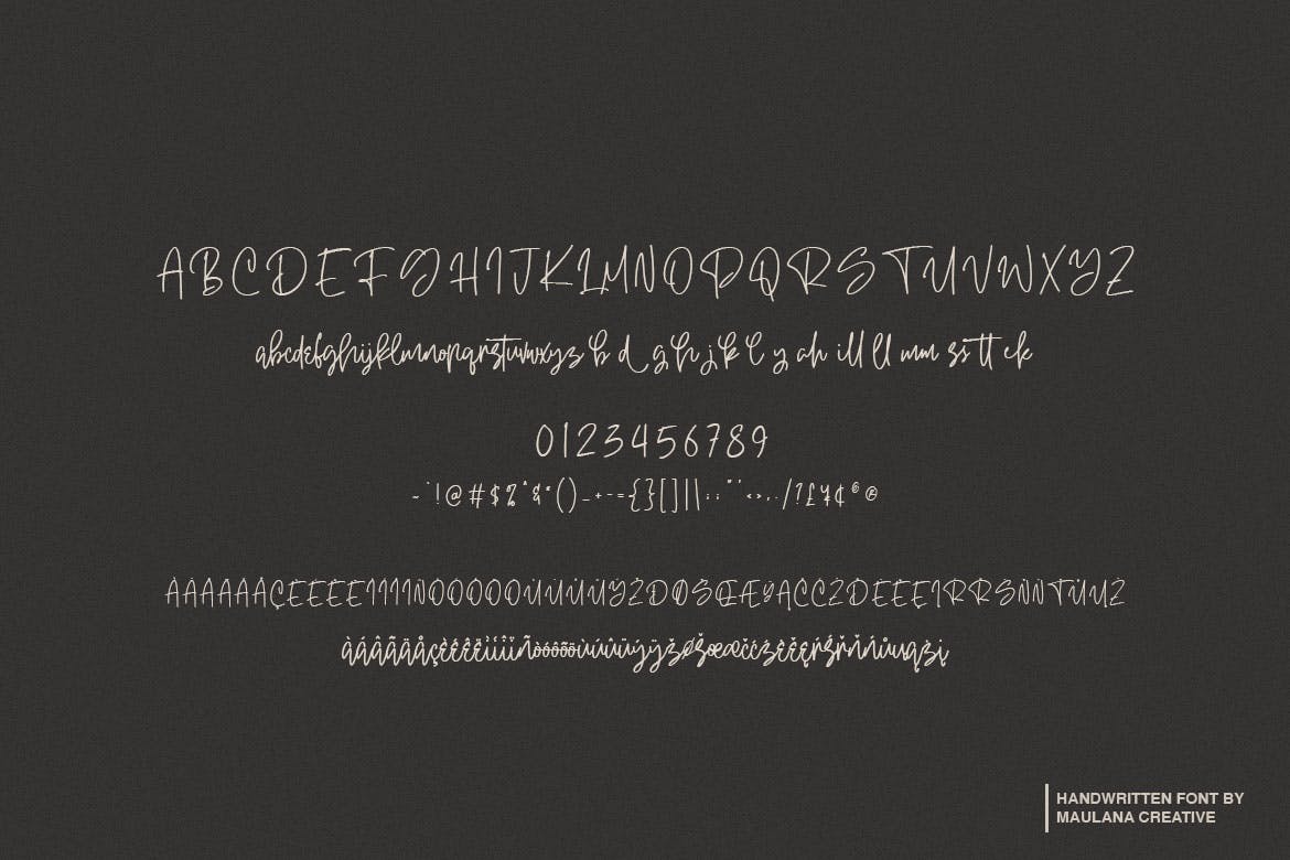 钢笔签名风格英文手写字体亿图网易图库精选 Oterdin – Handwritten Font插图(8)