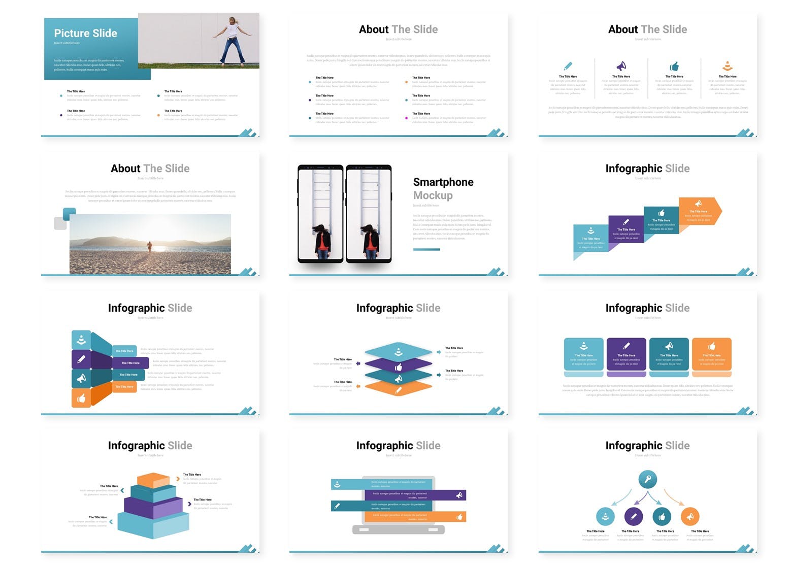 多图&信息图表企业宣传介绍谷歌幻灯片设计模板 Comunica – Google Slide Template插图(2)