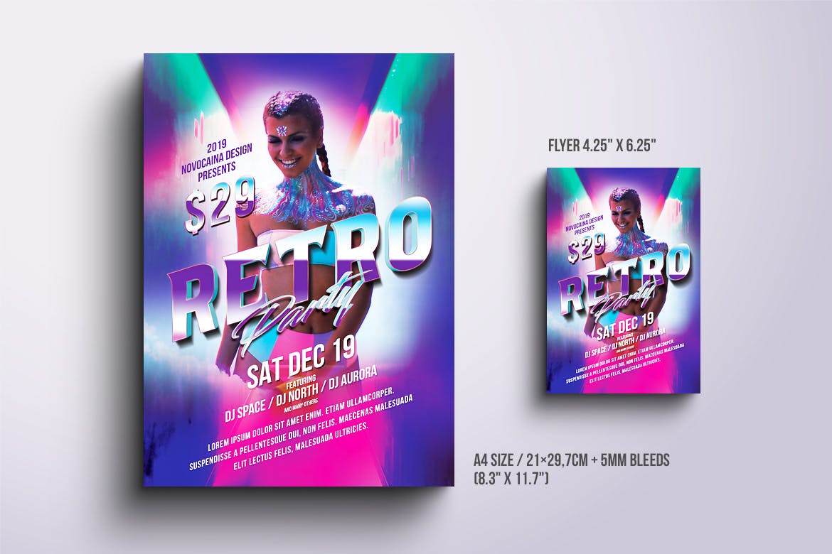 DJ/舞厅/音乐活动海报PSD素材素材中国精选模板合集v3 Event Party Posters & Flyers Bundle V3插图(2)