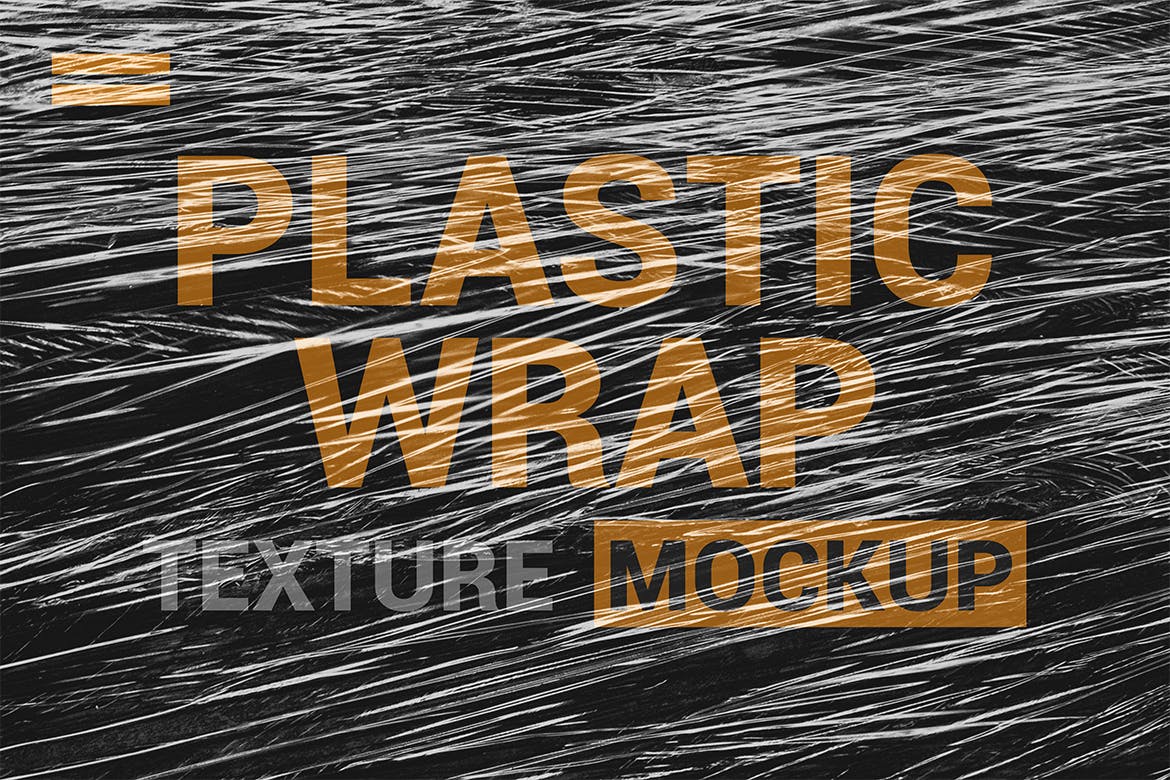 透明塑料包装纹理效果一键套用PSD模板 Transparent Plastic Wrap Texture Mockup插图(4)