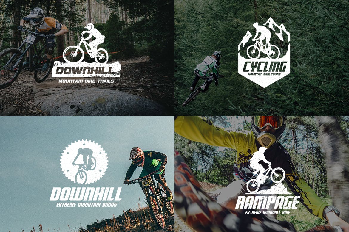 山地车品牌Logo商标设计模板 Mountain Bike Logo插图(3)