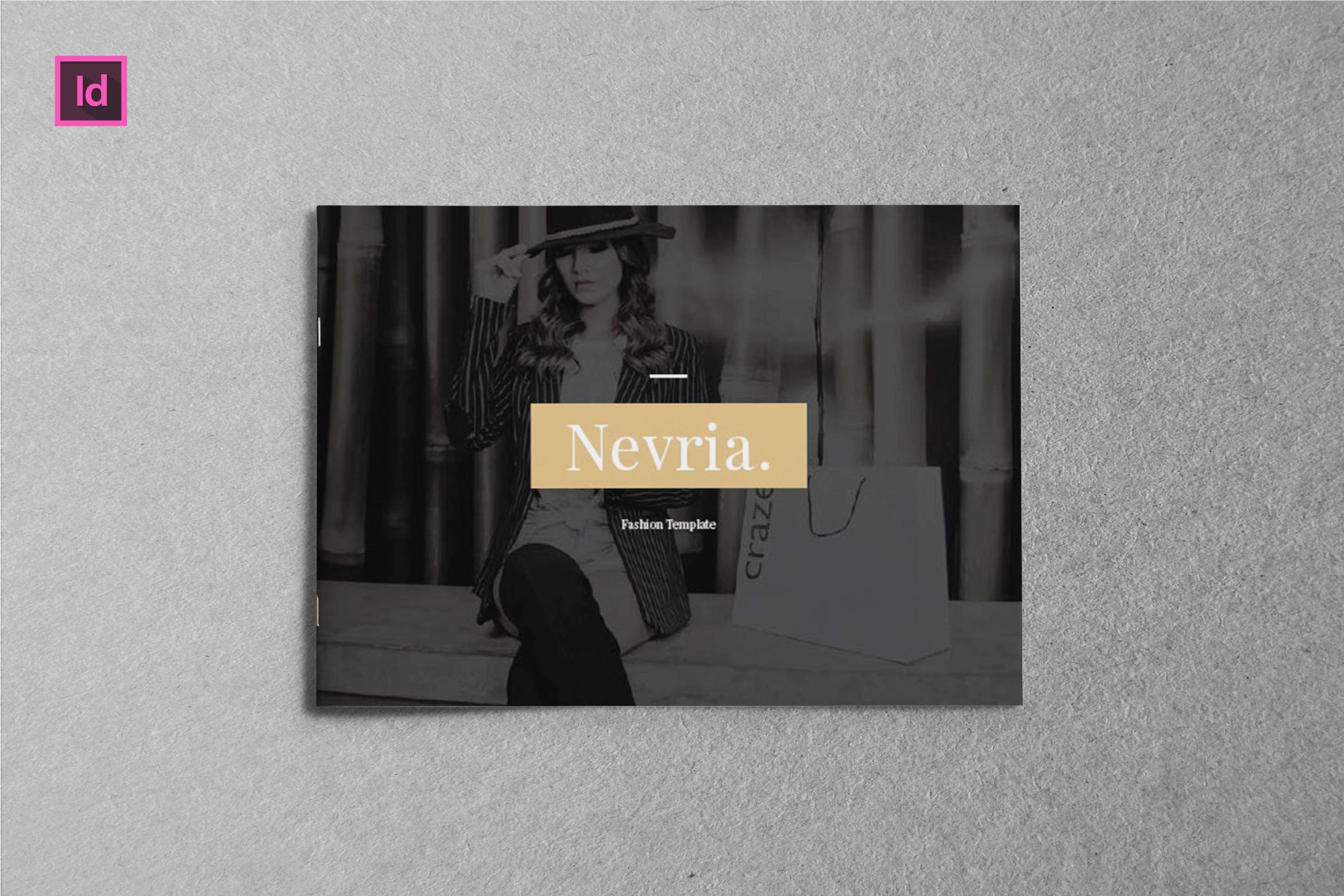 A5横版产品目录Lookbook设计InDesign模板 NEVRIA –  A5 Landscape Lookbook template插图