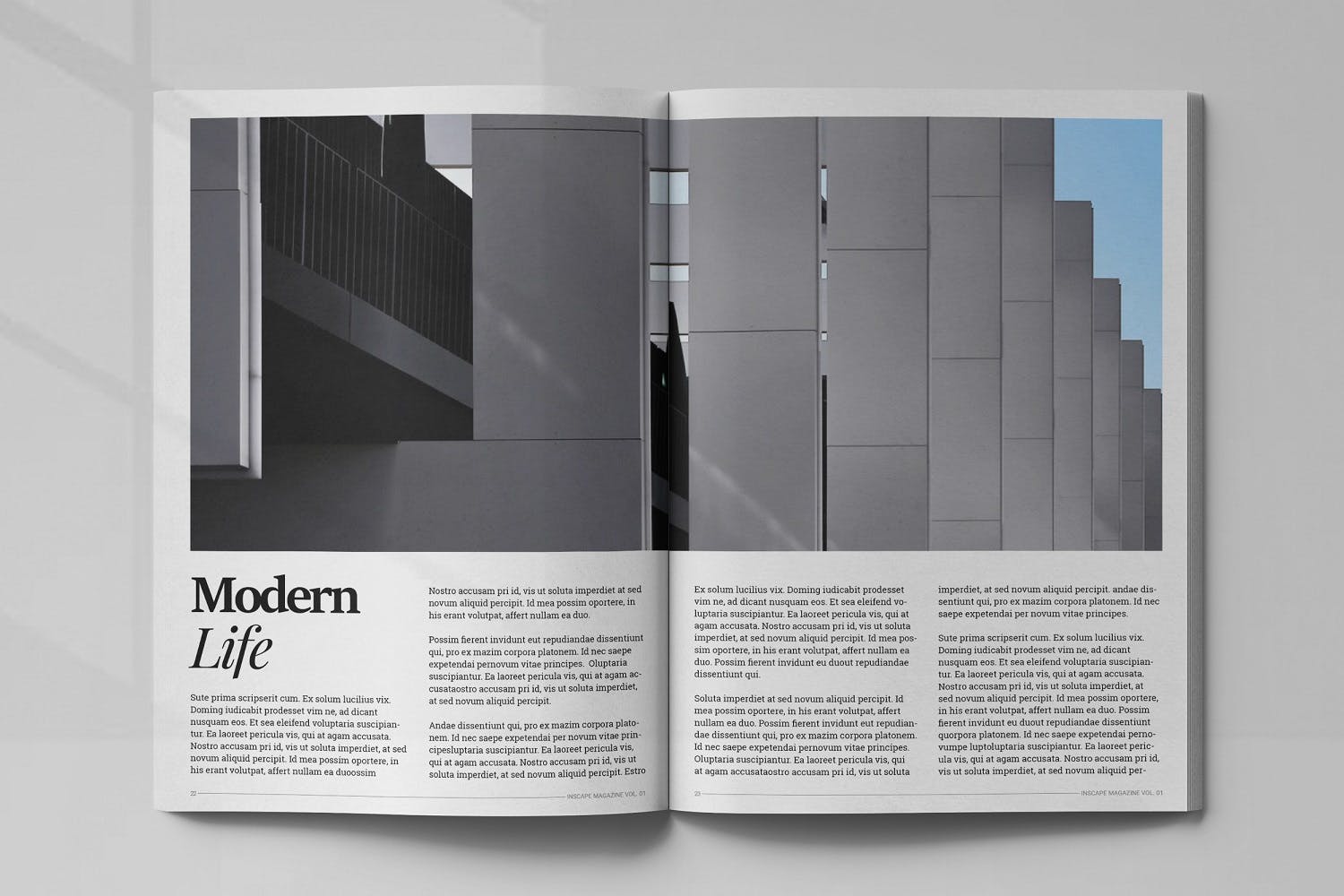 室内设计主题非凡图库精选杂志排版设计模板 Inscape Interior Magazine插图(11)