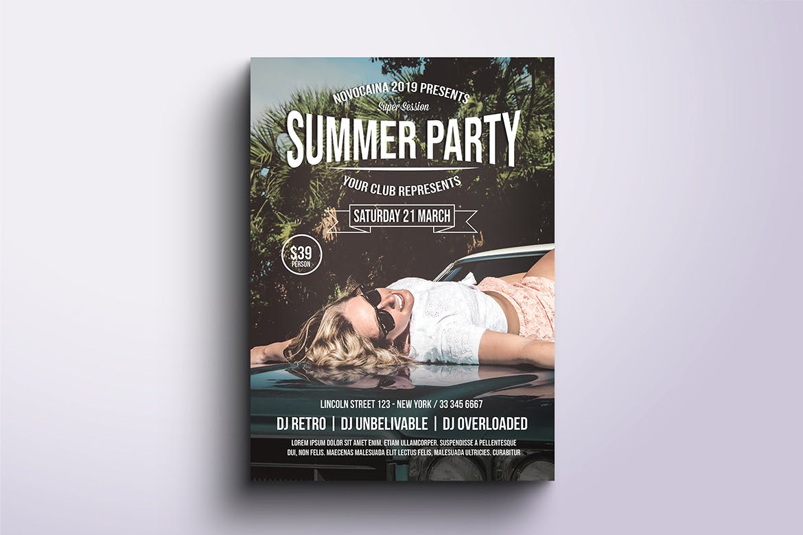 DJ/舞厅/音乐活动海报PSD素材素材库精选模板合集v3 Event Party Posters & Flyers Bundle V3插图(3)